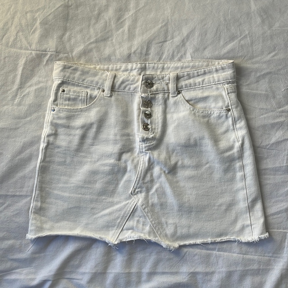 Dex White Denim Jean Skirt.